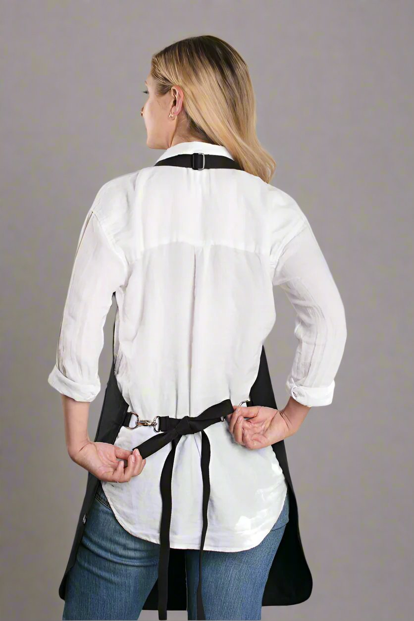 Denim Bartender Apron - Charcoal Grey