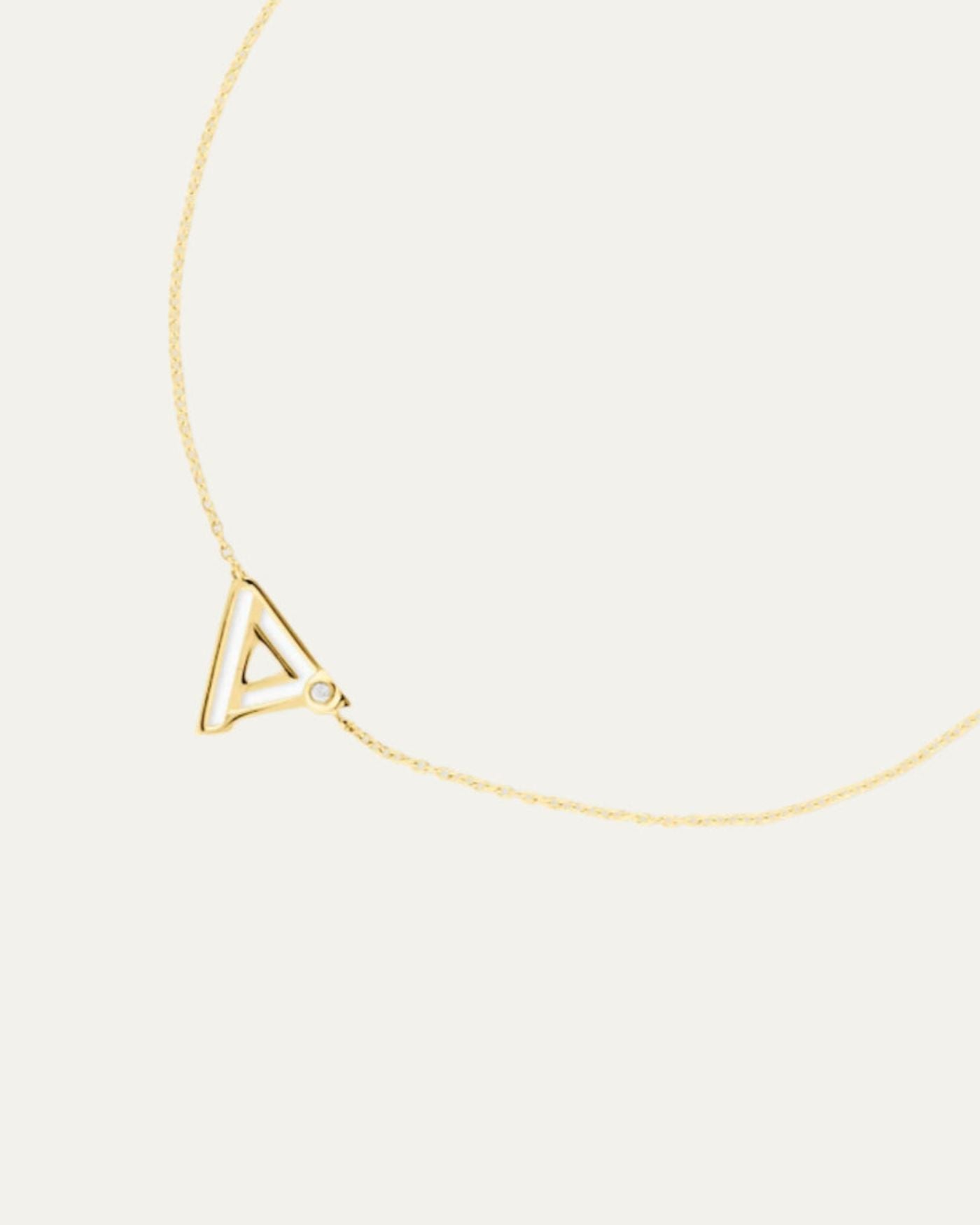 Covet Single Initial 14kt + Diamond Bracelet - Final Sale