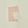Cross Knit Throw - Blush