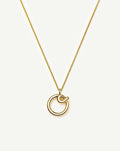 Curly Molten Initial Pendant Necklace - O | 18ct Gold Vermeil