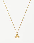 Curly Molten Mini Initial Necklace - A | 18ct Gold Vermeil