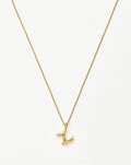 Curly Molten Mini Initial Necklace - Z | 18ct Gold Vermeil