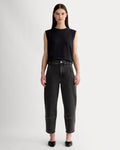 The Utility Barrel Jean | Washed Black | Regular