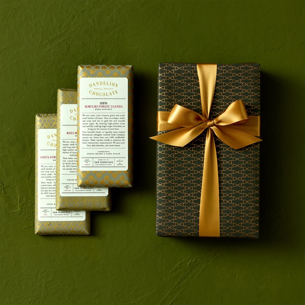 Giftwrapped 85% Three-Bar Gift Set