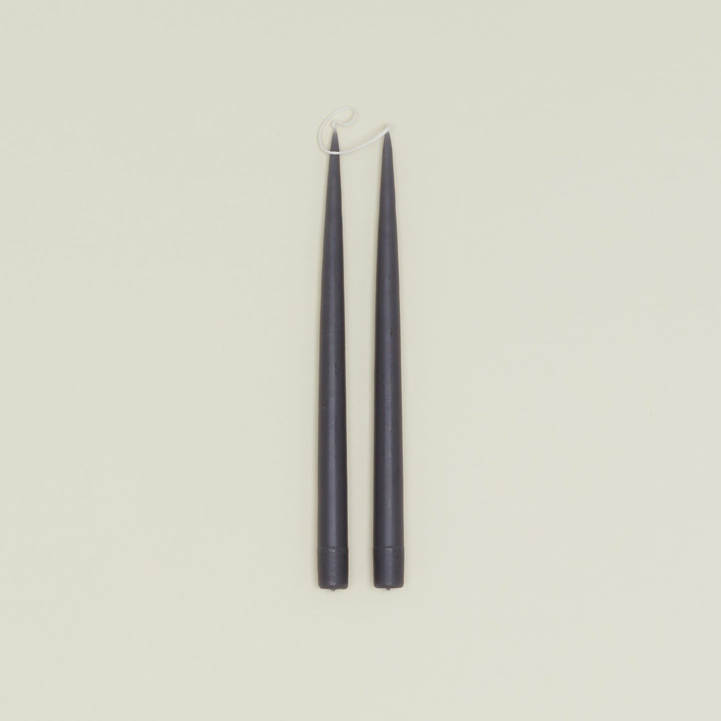 Hand Dipped Taper Set  - Charcoal
