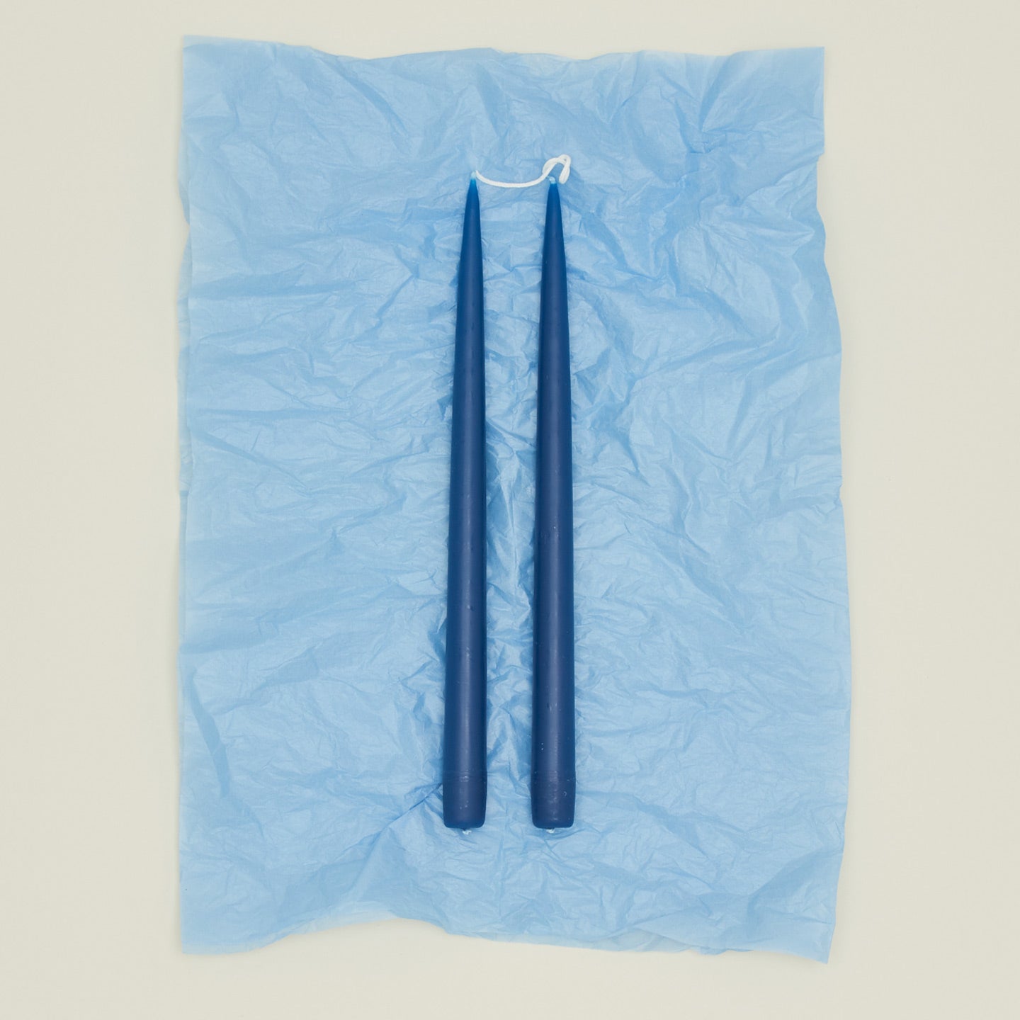 Hand Dipped Taper Set  - Copenhagen Blue