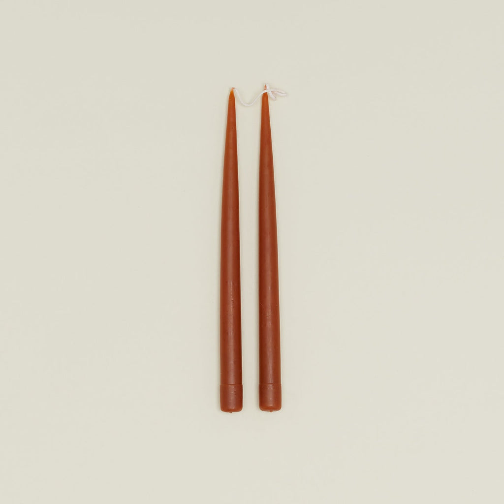 Hand Dipped Taper Set  - Rust