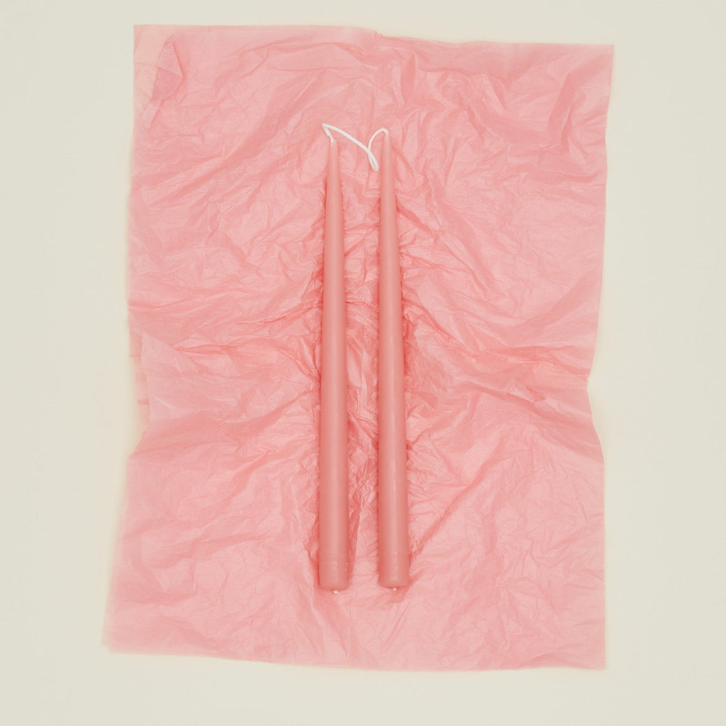 Hand Dipped Taper Set  - Tea Rose