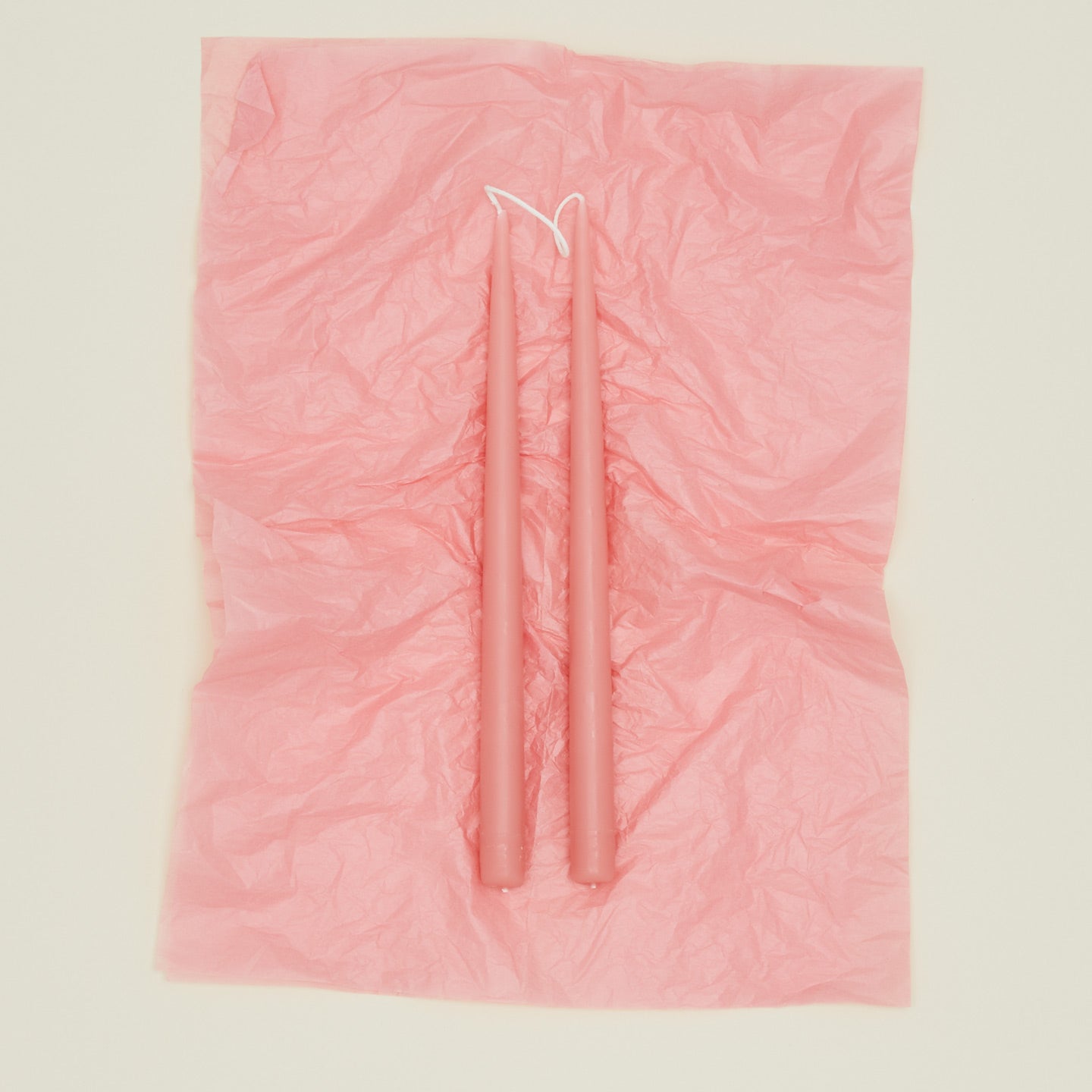 Hand Dipped Taper Set  - Tea Rose