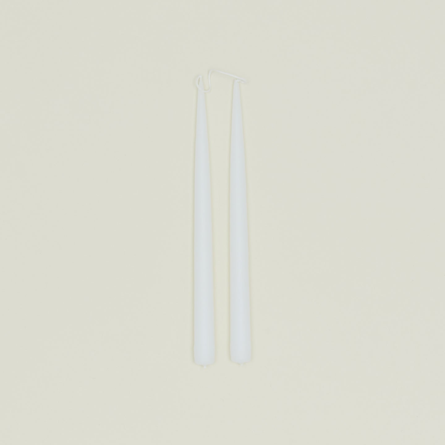Hand Dipped Taper Set  - White