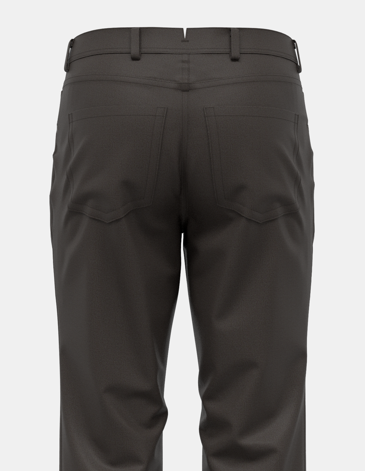 Dark Umber Pin Dot Stretch Five Pocket