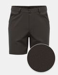 Dark Umber Pin Dot Stretch Short