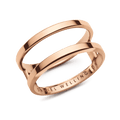 Elan Dual Ring Rose Gold
