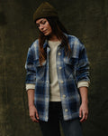 Women's Deer Island Jac-shirt - Cobalt / Natural Shadow Plaid