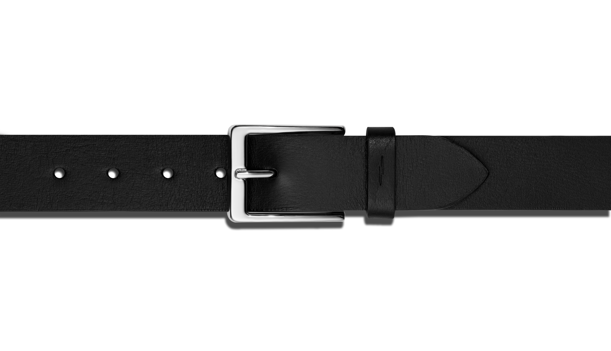 Lightning Bolt Keeper Belt - Black