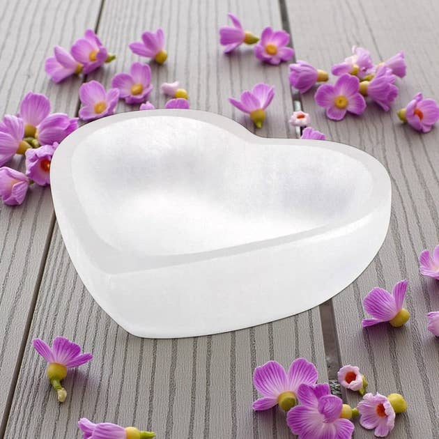 Selenite - Charging Bowl, Heart