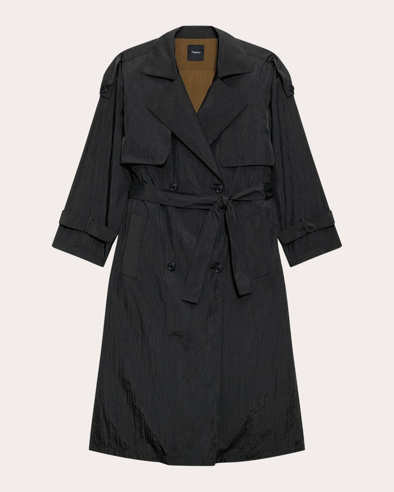 Recycled Nylon Airy Trench Coat