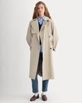 Drapey Twill Trench | Trench Coat Khaki