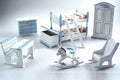 Streets Ahead Blue Deluxe Bunk Nursery Set