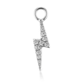 Diamond Lightning Bolt Charm