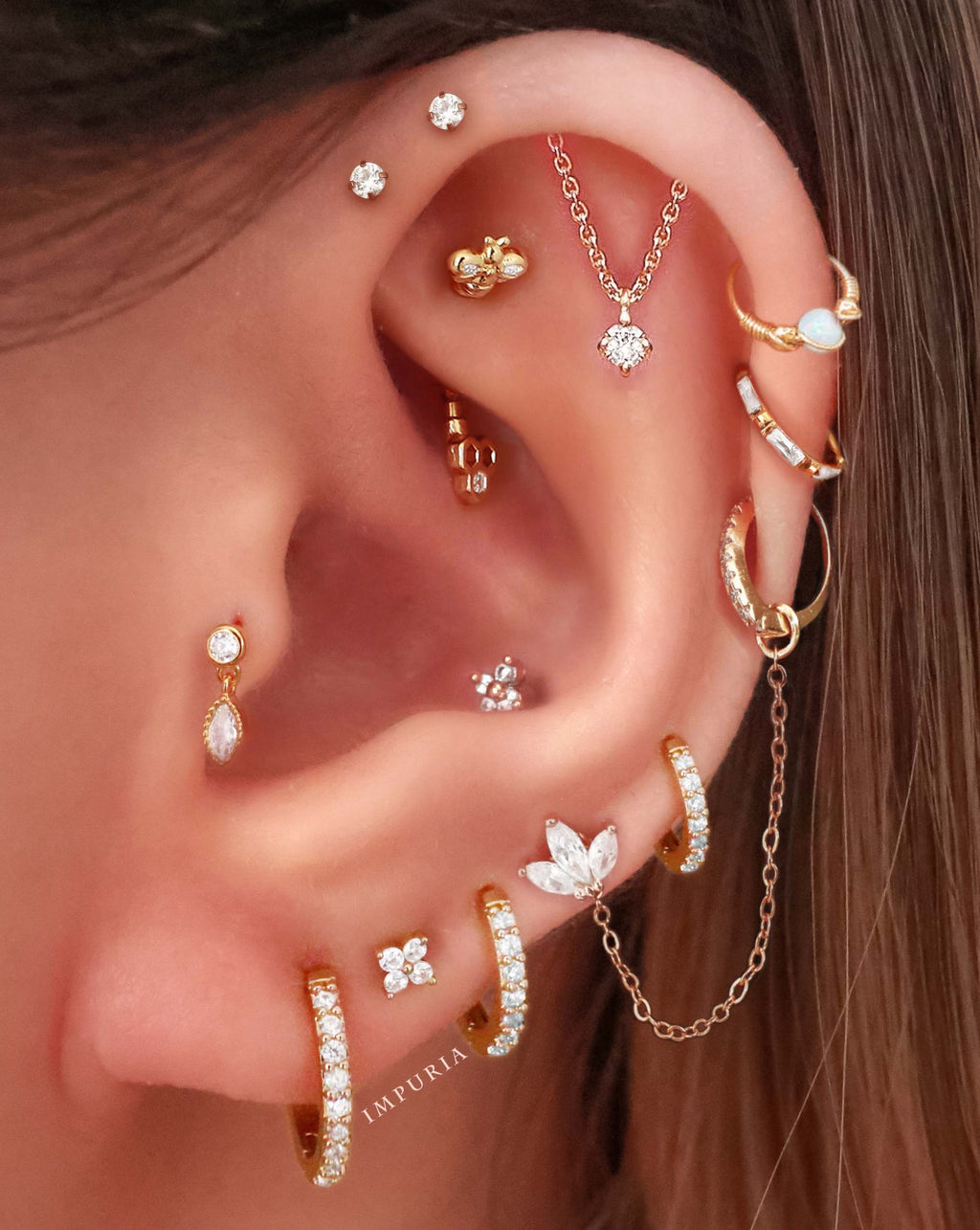 Jane Huggie Hoop Earrings