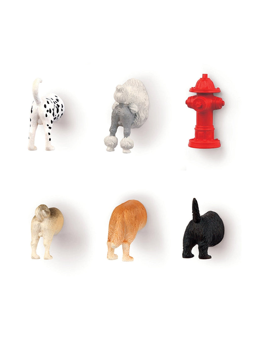 DOG BUTT MAGNETS 6 PER SET