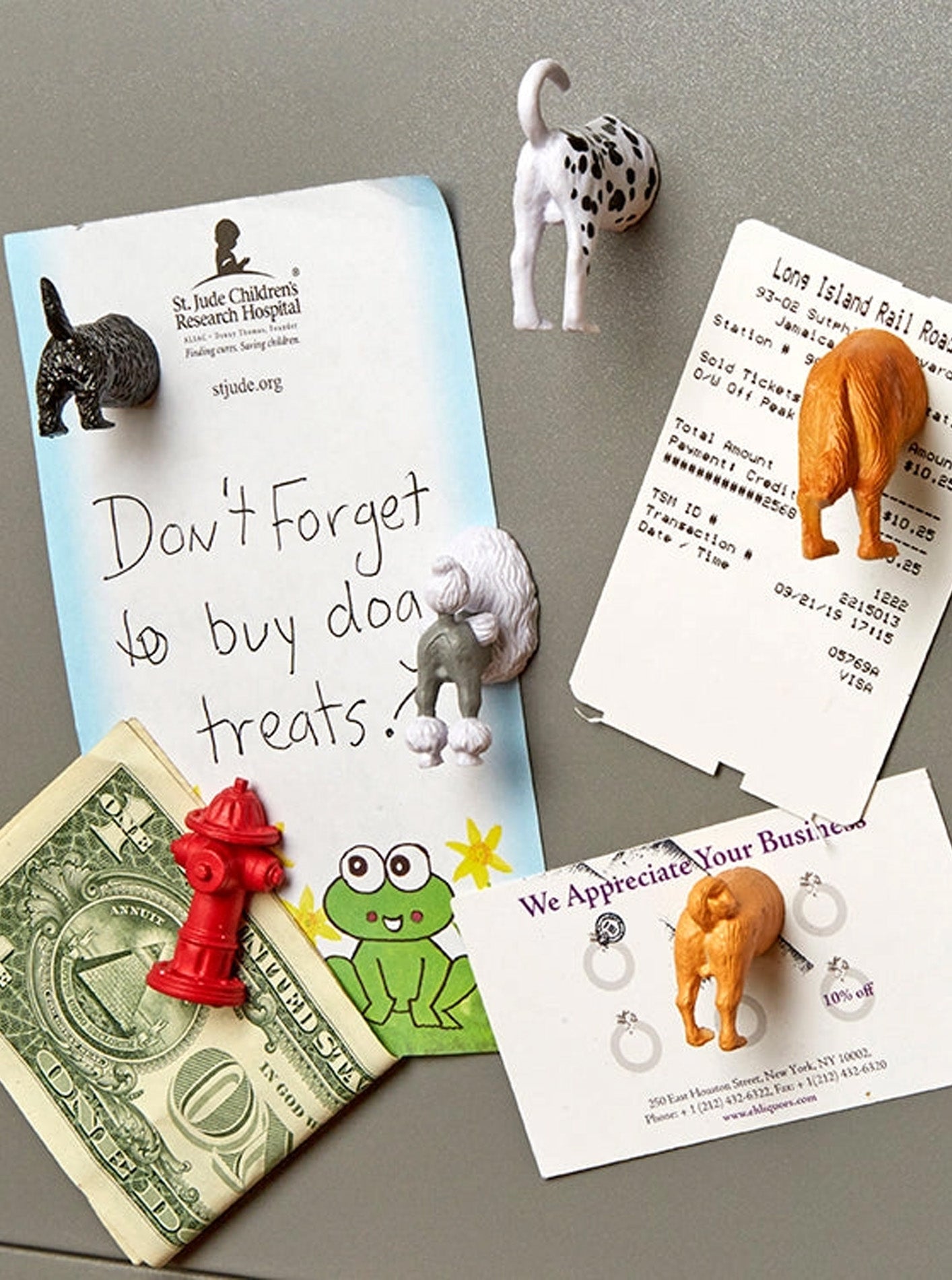 DOG BUTT MAGNETS 6 PER SET