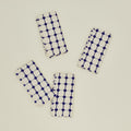 Wicker Fringed Napkin - Set of 4 - Cobalt
