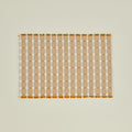 Hopsack Fringed Placemat, Set of 4 - Honey
