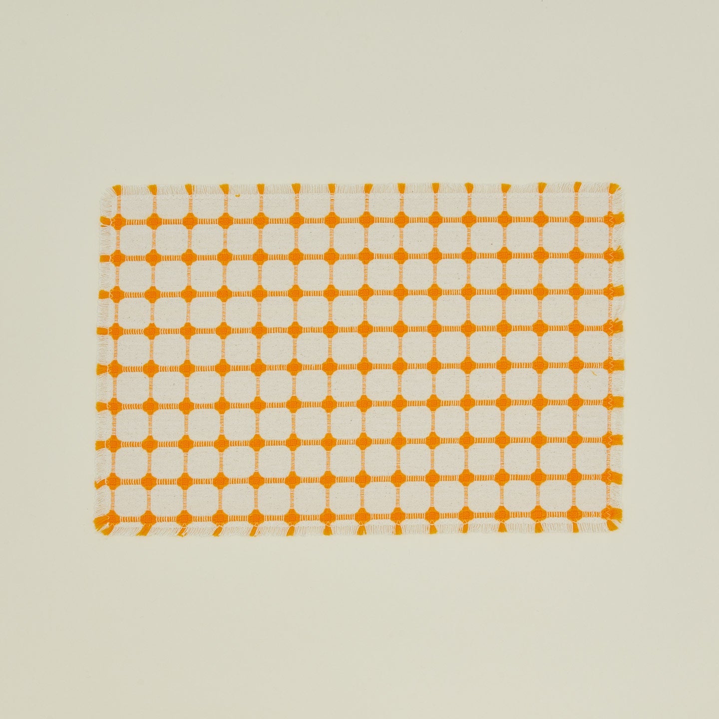 Wicker Fringed Placemat, Set of 4 - Marigold