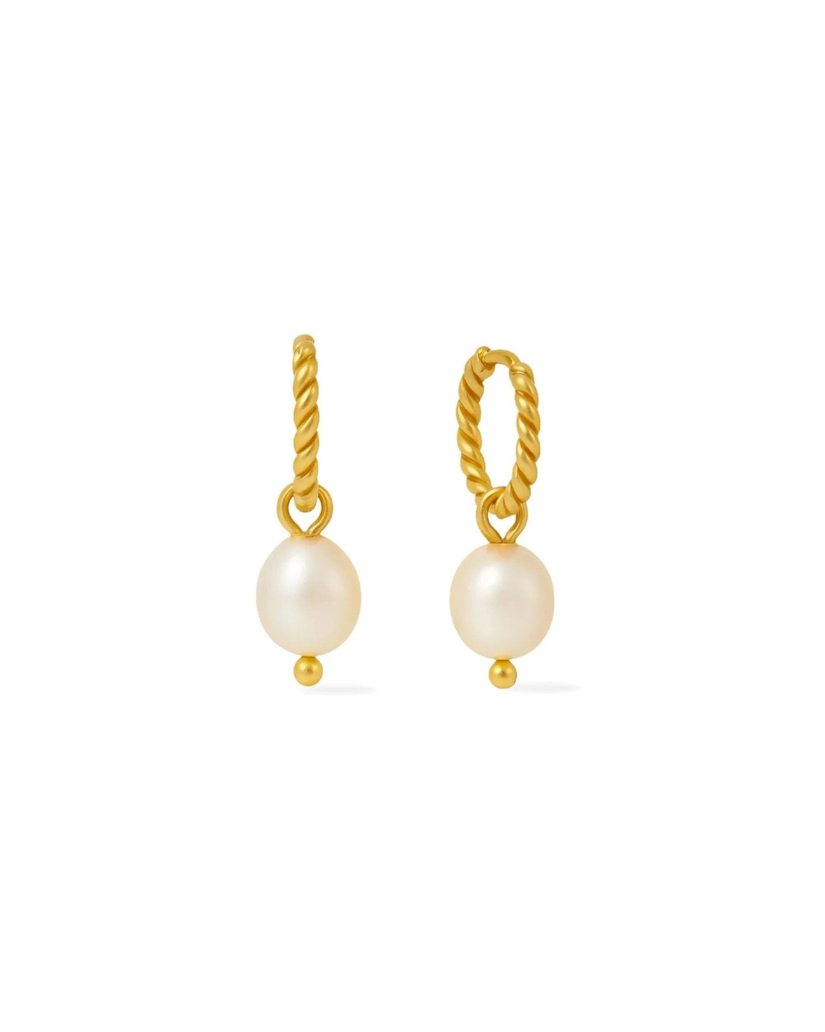 Dreamy Pearl Hoops