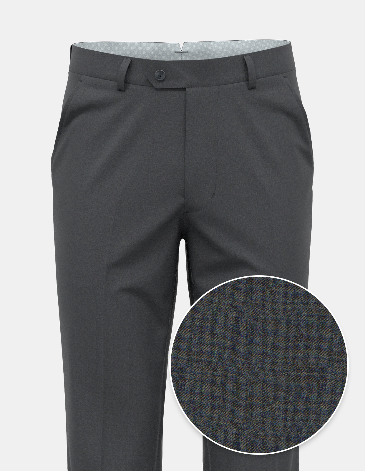 Classic Wool Dress Pant - Slate