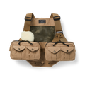 Mesh Fishing Strap Vest - Dark Tan