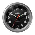 14" Runwell Clock - Tumbled Zinc/Black
