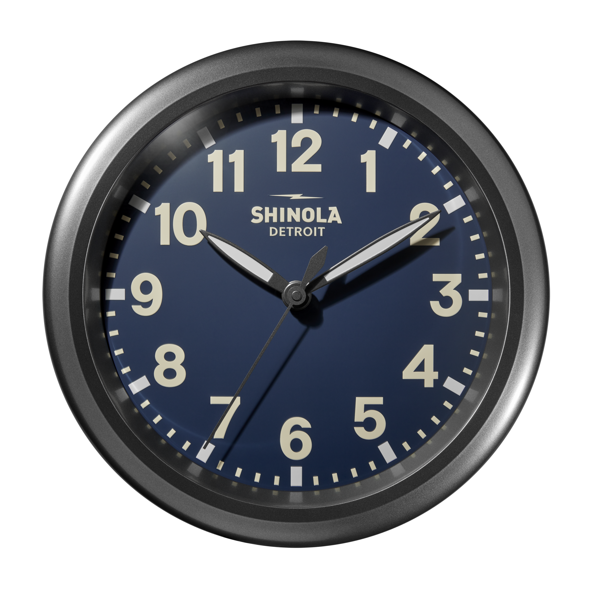 Runwell Wall Clock 14" - Midnight Blue