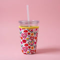 Coffee Cup Cover - Floral Love - Iced Drink Sleeve