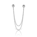 Connecting Double Chain Stud Earring Backs