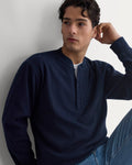 Vintage Rib Henley | Navy