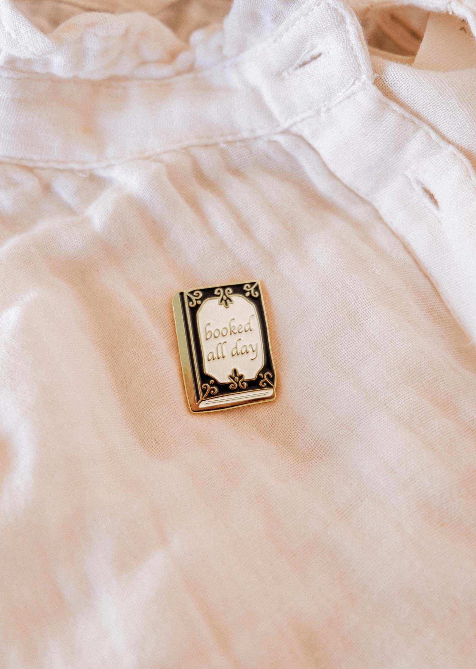 Booked All Day Enamel Pin