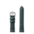 20mm Leather Watch Strap - Forest Green