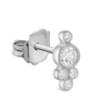 Five Diamond Trinity Stud Earring