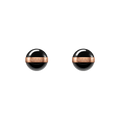 Aspiration Earrings Rose Gold Black