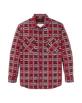 Field Flannel Shirt - Burgundy / Red Plaid