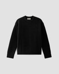 The Oversized Crew in Luxe Merino | Black