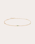 Emerald & Diamond Petite Dot Bracelet