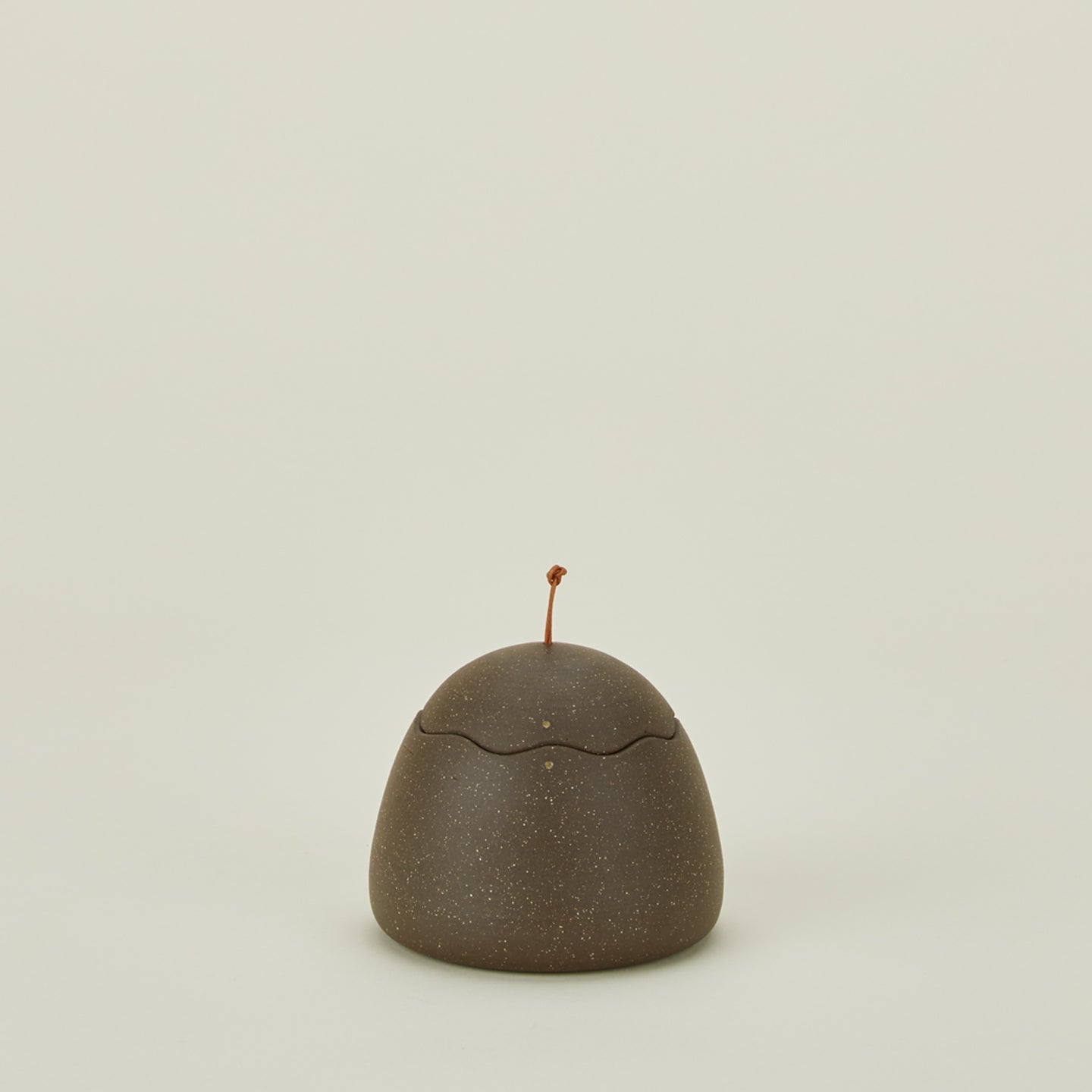Stoneware Squiggle Jar - Olive