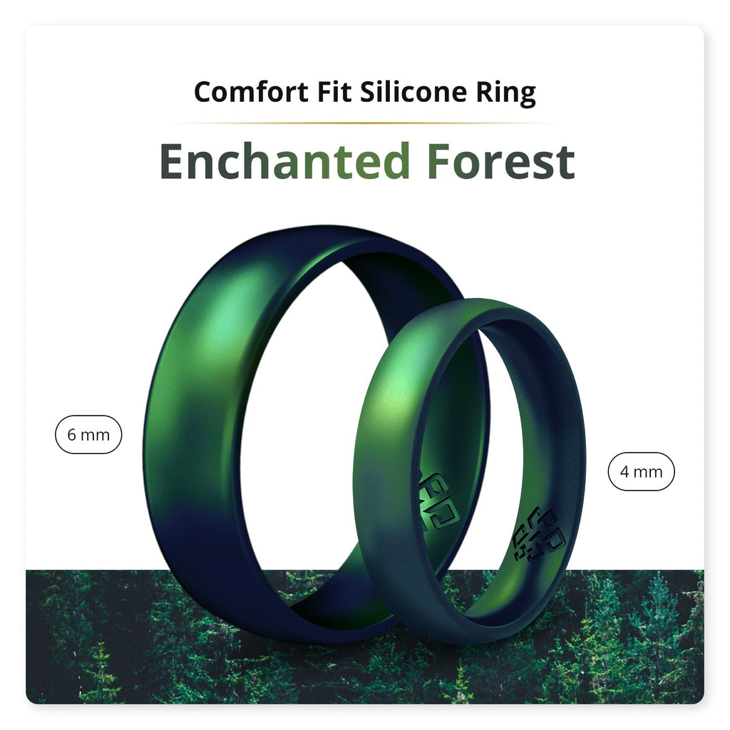Enchanted Green Breathable Silicone Ring