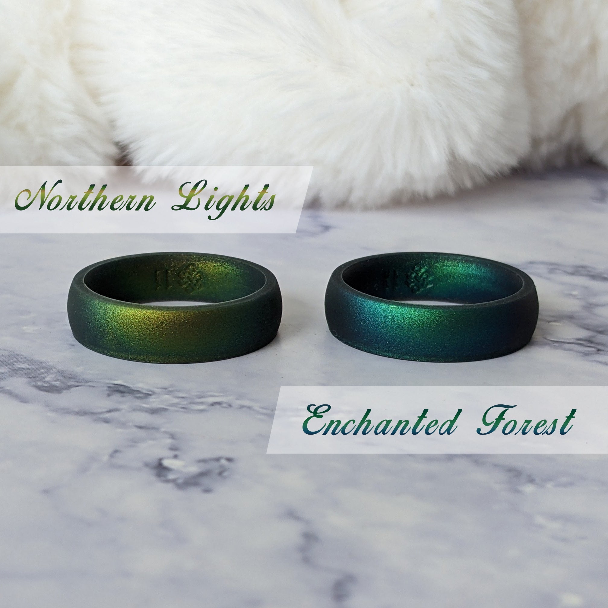 Enchanted Green Breathable Silicone Ring