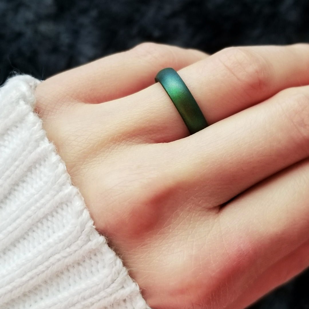 Enchanted Green Breathable Silicone Ring