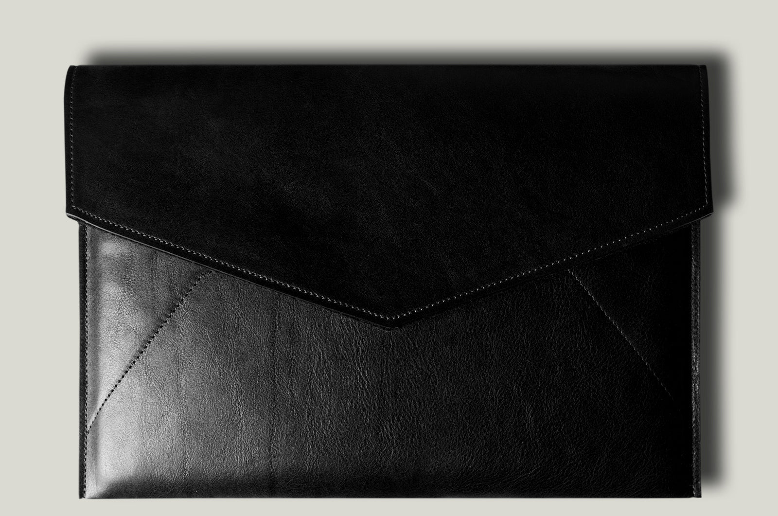 Leather Envelope 13" . Coal